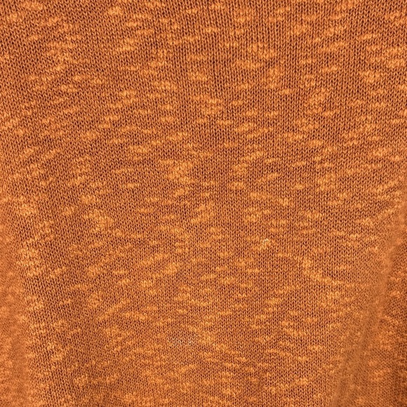 Rachel Zoe Cotton Linen Blend Burnt Orange Crewneck Long Sleeve XL Sweater - Picture 8 of 12